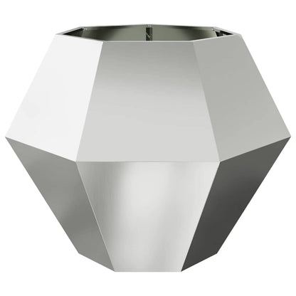 Planteringskärl 2 pcs Silver 100 x 100 x 80 cm