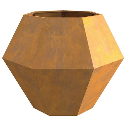 Planteringskärl Rostig 100 x 100 x 80 cm Väderbeständig stål