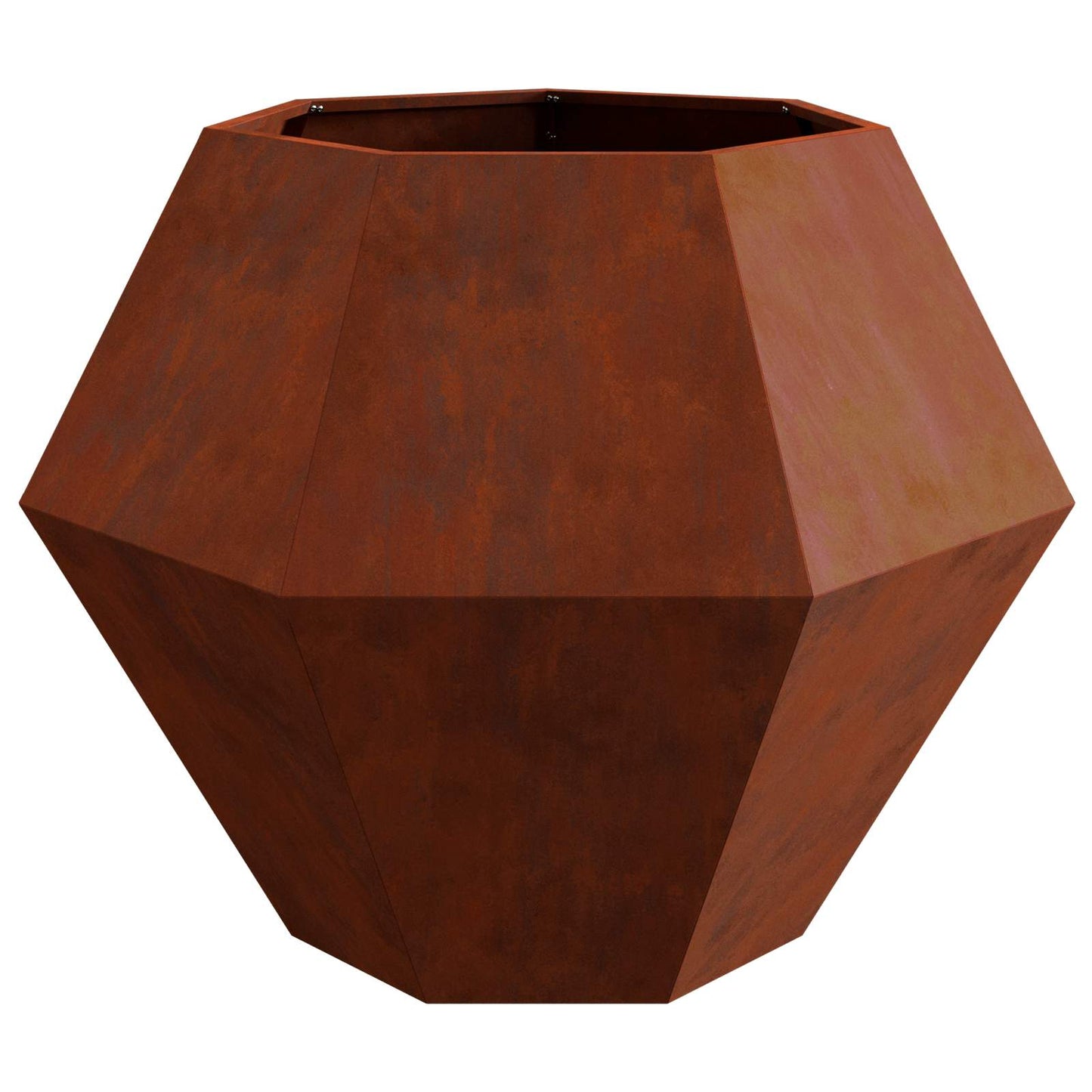 Planteringskärl 2 pcs Rostig 100 x 100 x 80 cm