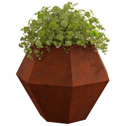 Planteringskärl 2 pcs Rostig 100 x 100 x 80 cm