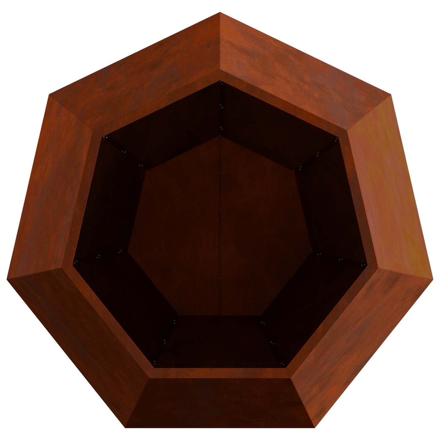 Planteringskärl 2 pcs Rostig 100 x 100 x 80 cm