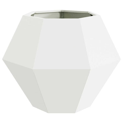 Planteringskärl Vit 75 x 75 x 60 cm Stål