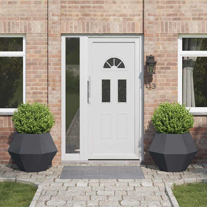 Planteringskärl 2 pcs Antracit 75 x 75 x 60 cm Stål