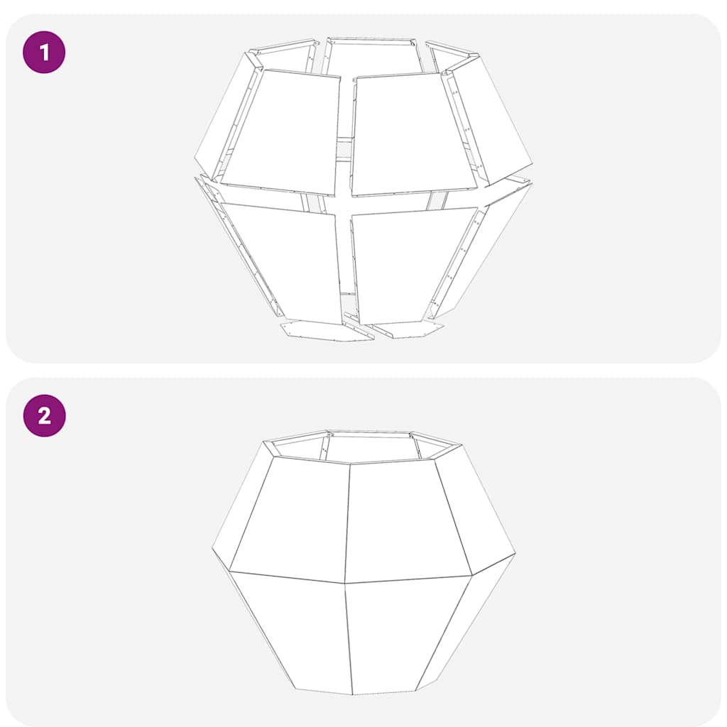 Planteringskärl 2 pcs Silver 75 x 75 x 60 cm Rostfritt stål