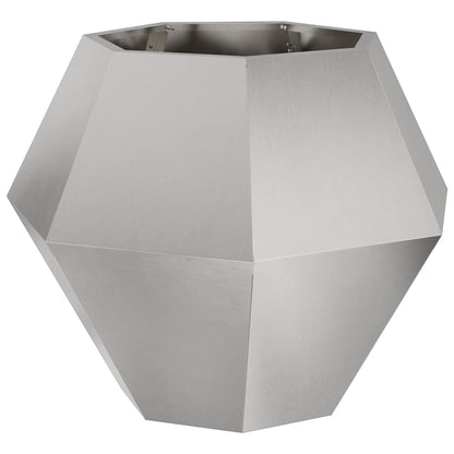 Planteringskärl 2 pcs Silver 75 x 75 x 60 cm Rostfritt stål