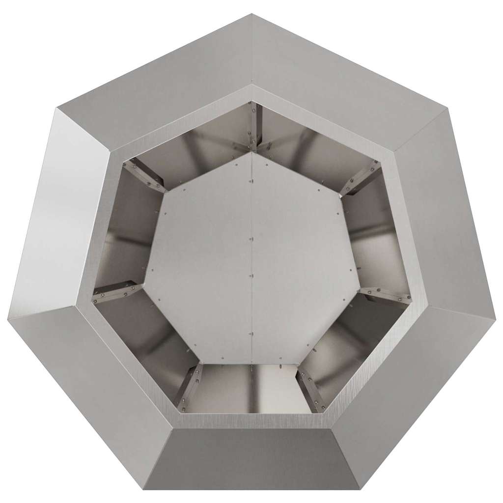 Planteringskärl 2 pcs Silver 75 x 75 x 60 cm Rostfritt stål