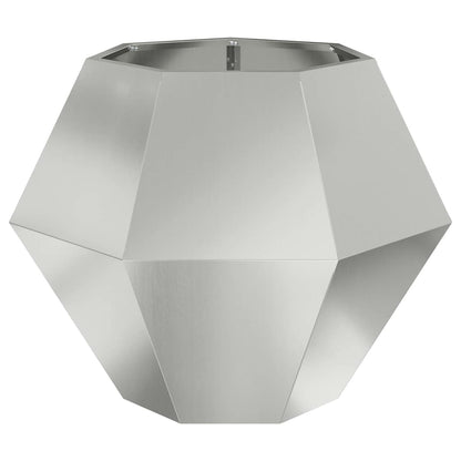 Planteringskärl Silver 75 x 75 x 60 cm Galvaniserat Stål