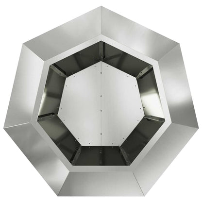 Planteringskärl Silver 75 x 75 x 60 cm Galvaniserat Stål