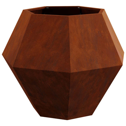 Planteringskärl Rostig 75 x 75 x 60 cm Väderbeständig stål