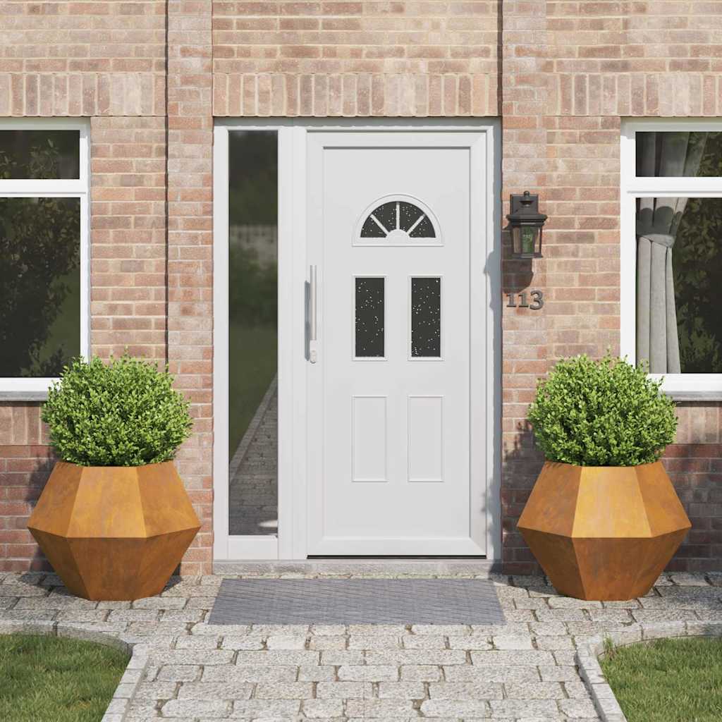 Planteringskärl 2 pcs Rostig 75 x 75 x 60 cm