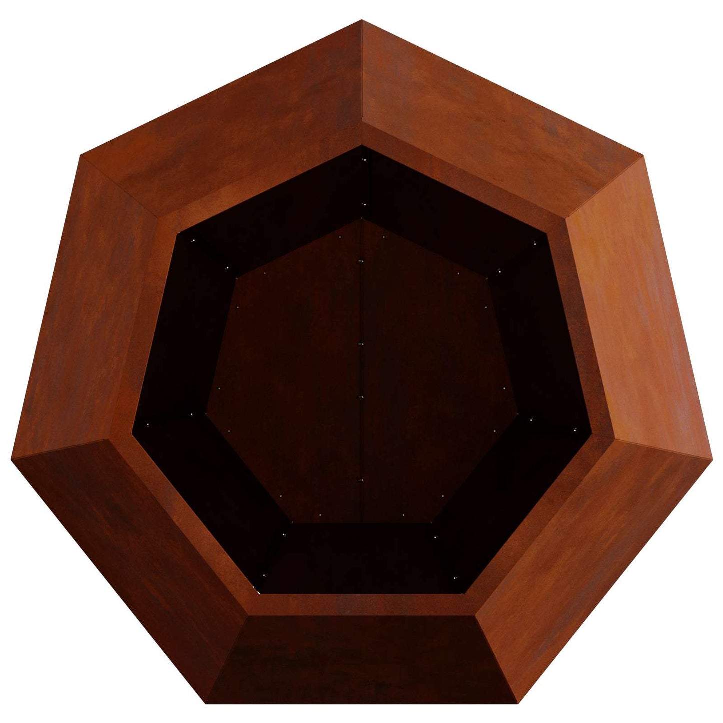Planteringskärl 2 pcs Rostig 75 x 75 x 60 cm