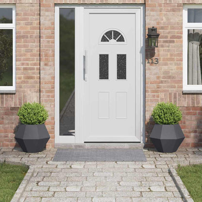 Planteringskärl 2 pcs Antracit 50 x 50 x 40 cm Stål