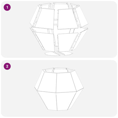 Planteringskärl 2 pcs Silver 50 x 50 x 40 cm Galvaniserat Stål