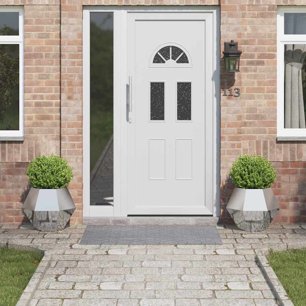 Planteringskärl 2 pcs Silver 50 x 50 x 40 cm Galvaniserat Stål