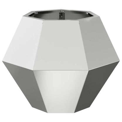 Planteringskärl 2 pcs Silver 50 x 50 x 40 cm Galvaniserat Stål