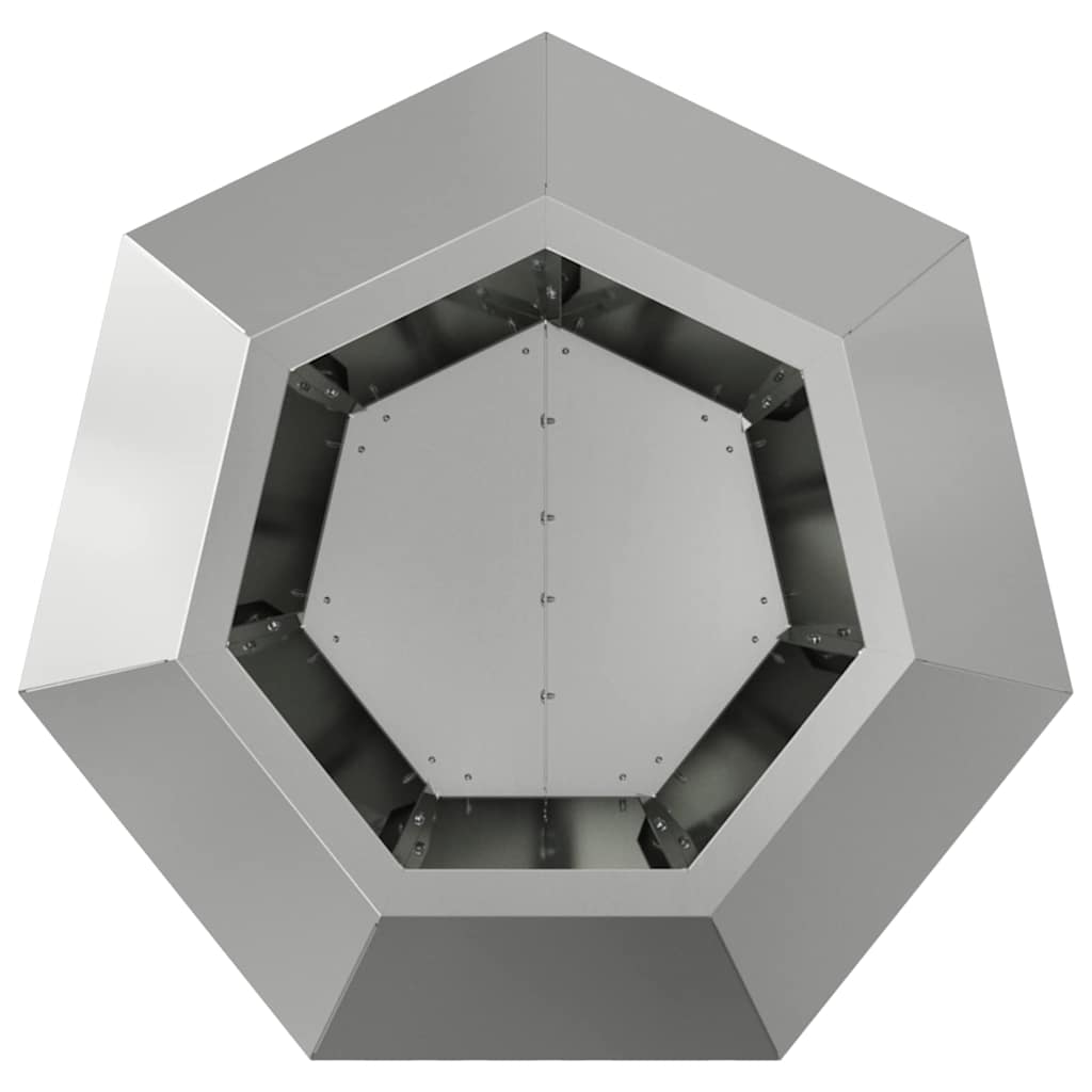 Planteringskärl 2 pcs Silver 50 x 50 x 40 cm Galvaniserat Stål