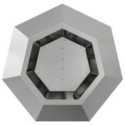 Planteringskärl 2 pcs Silver 50 x 50 x 40 cm Galvaniserat Stål