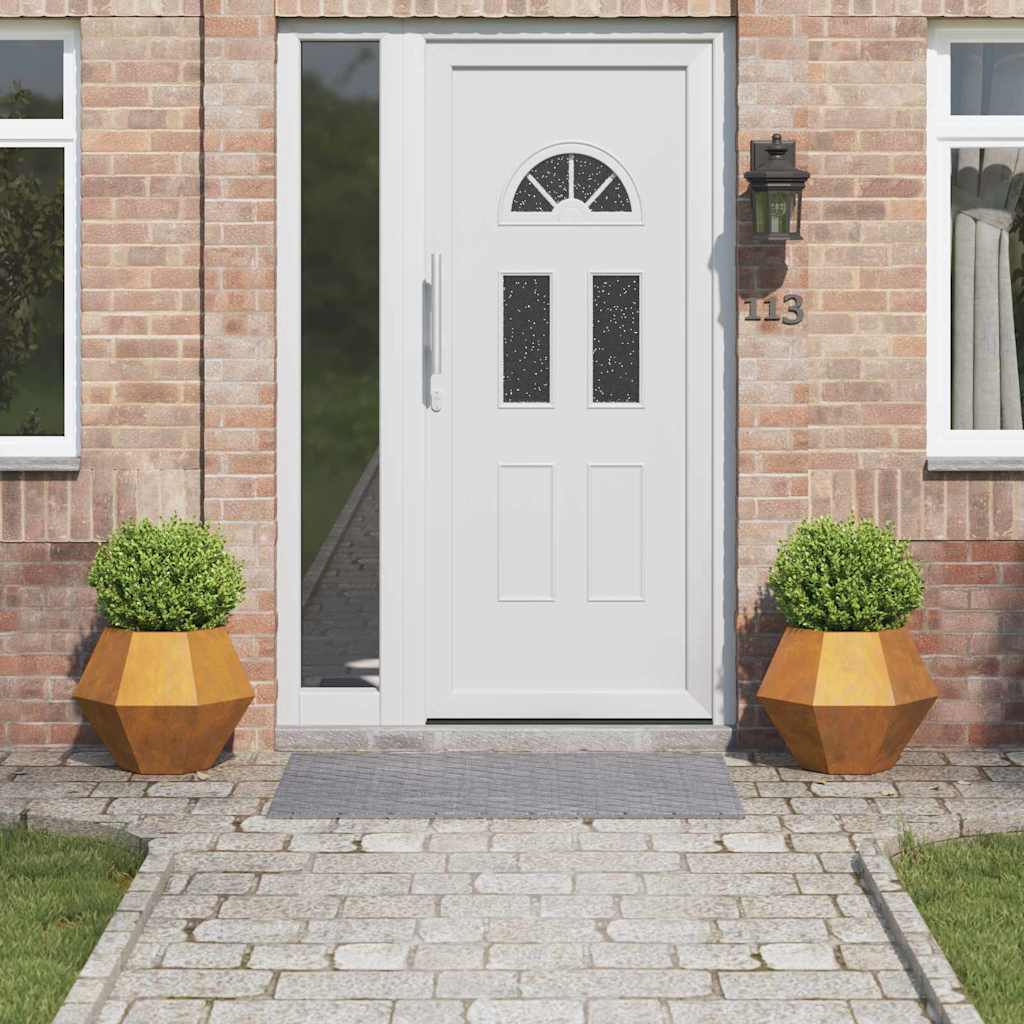 Planteringskärl 2 pcs Rostig 50 x 50 x 40 cm