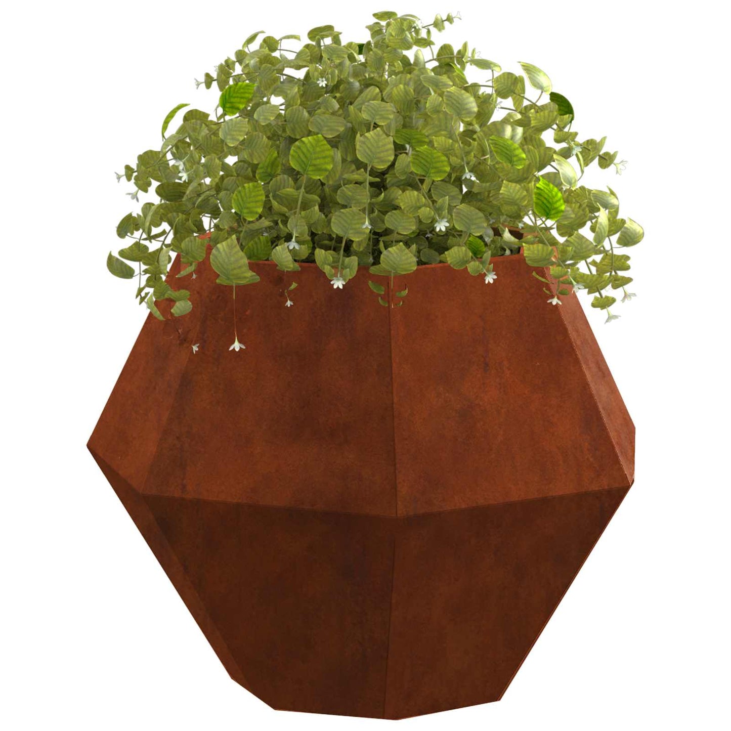 Planteringskärl 2 pcs Rostig 50 x 50 x 40 cm