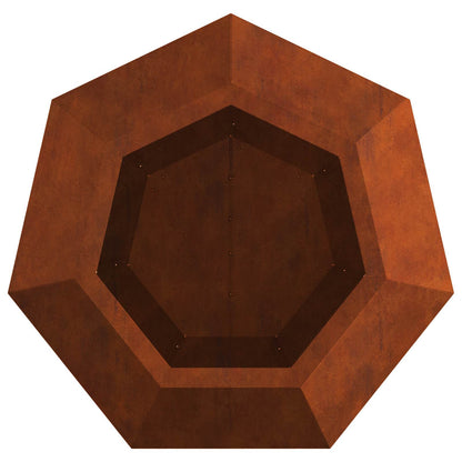 Planteringskärl 2 pcs Rostig 50 x 50 x 40 cm