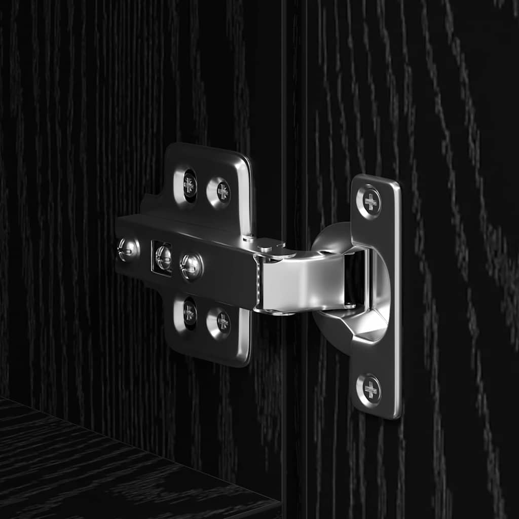 Skåp Svart Ek 40 x 42,5 x 185 cm