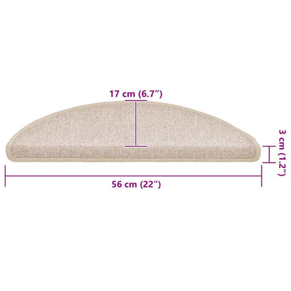 Trappmattor 20 st Taupe 56x17x3 cm