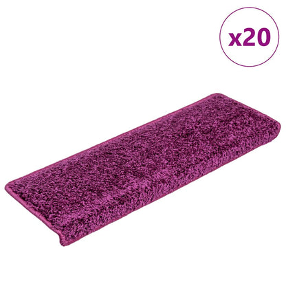 Trappmattor 20 st 65x21x4 cm violett