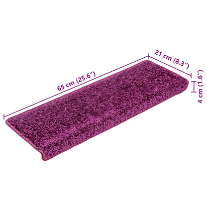 Trappmattor 20 st 65x21x4 cm violett