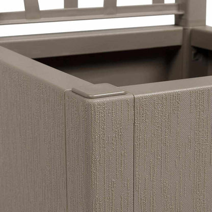 Trädgårdsplanterare med trellis Ljusbrun 36 x 36 x 140 cm PP