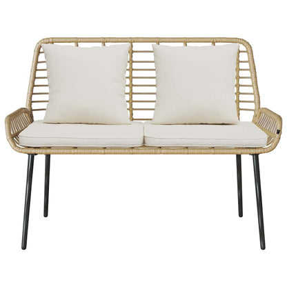 Trädgårdsbänk Brun och Kräm konstrotting