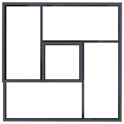 Trädgårdsplanterare Antracit 60 x 60 x 50 cm Kallvalsat stål