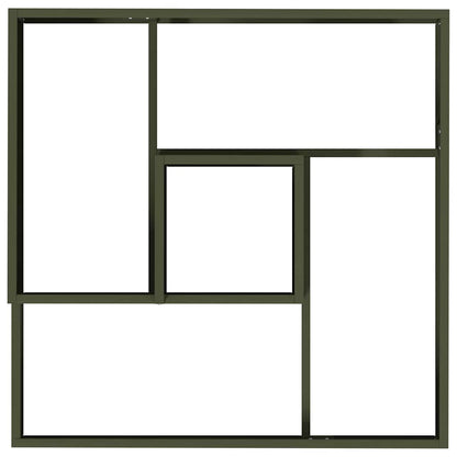 Trädgårdsplanterare Olivgrön 60 x 60 x 50 cm Kallvalsat stål