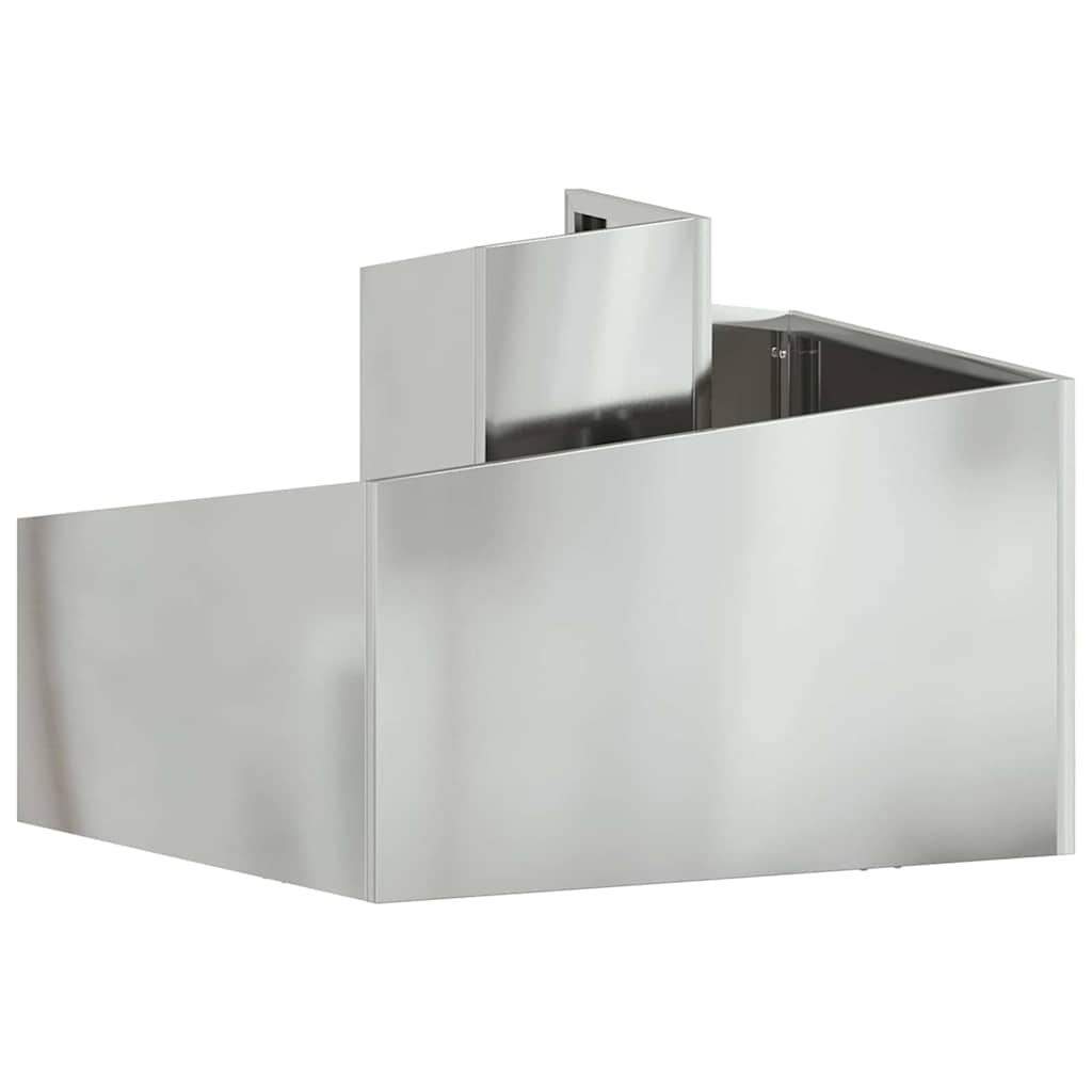 Trädgårdsplanterare Silver 60 x 60 x 50 cm Galvaniserat Stål