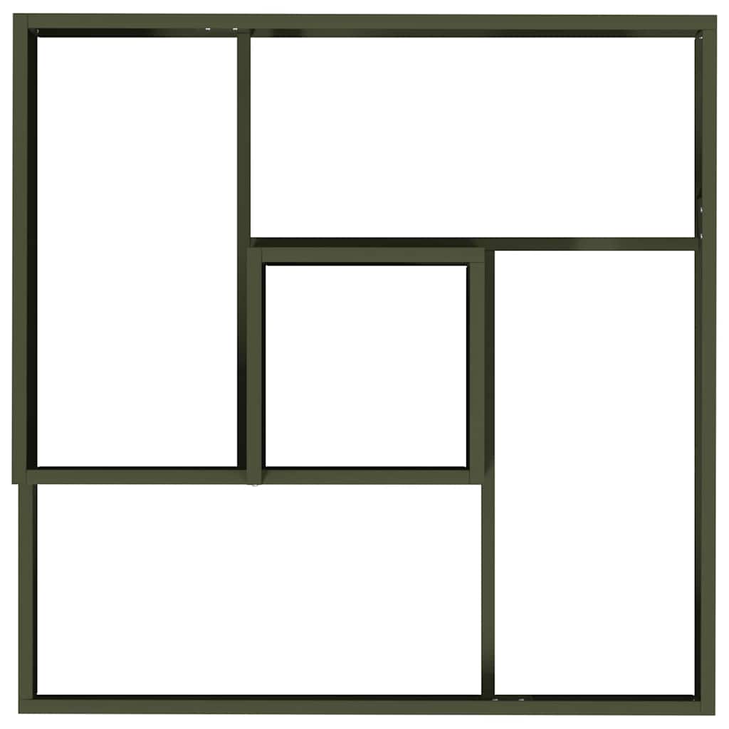 Trädgårdsplanterare Olivgrön 80 x 80 x 50 cm Kallvalsat stål