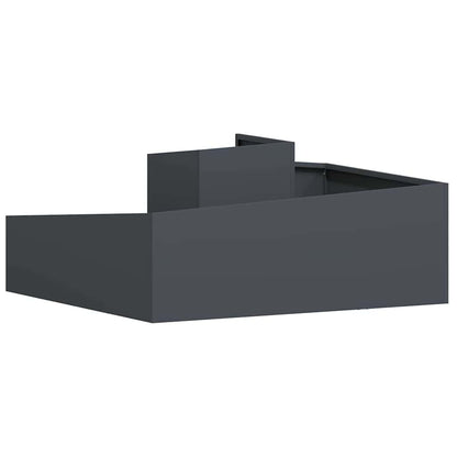 Trädgårdsplanterare Antracit 100 x 100 x 50 cm Kallvalsat stål