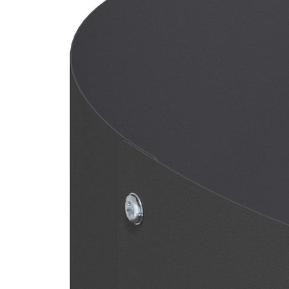 Krukring 5 pcs Svart 30 x 30 x 20 cm Kallvalsat stål