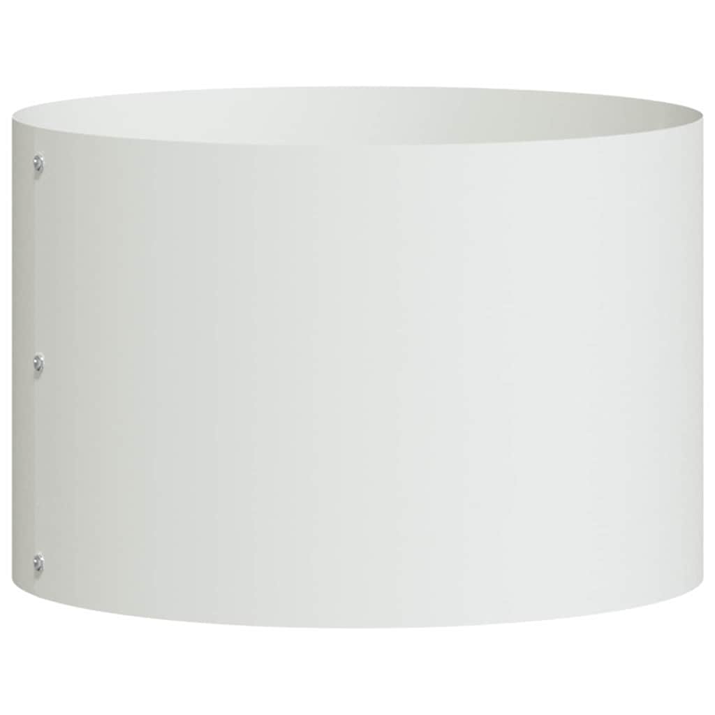 Krukring Vit 30 x 30 x 20 cm Kallvalsat stål