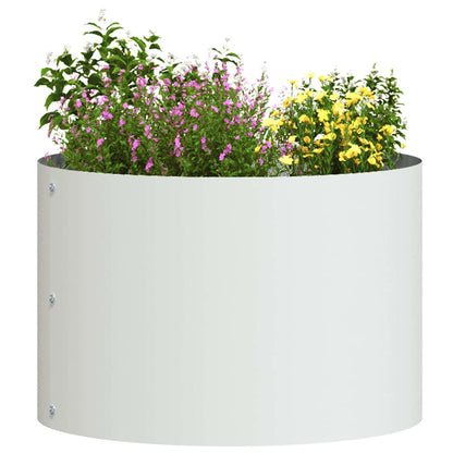 Krukring Vit 30 x 30 x 20 cm Kallvalsat stål