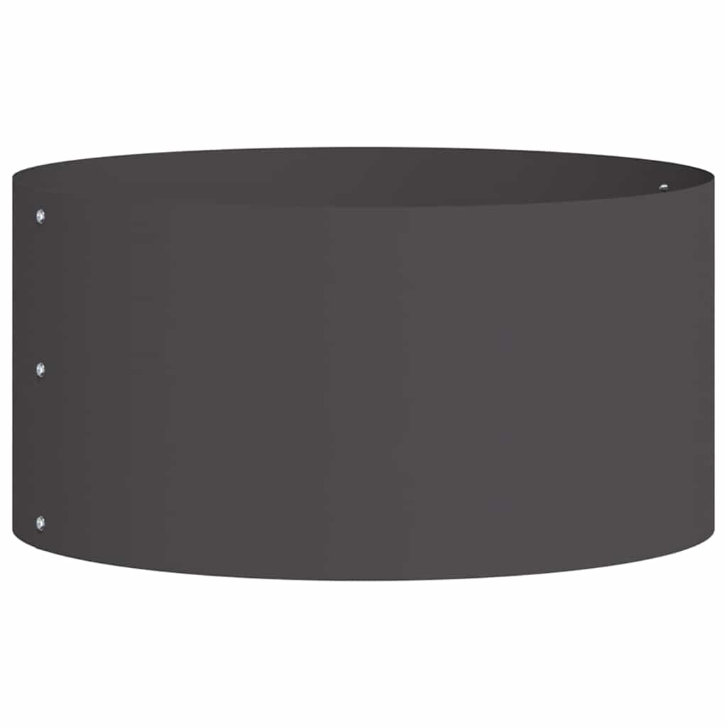 Krukring 5 pcs Svart 40 x 40 x 20 cm Kallvalsat stål