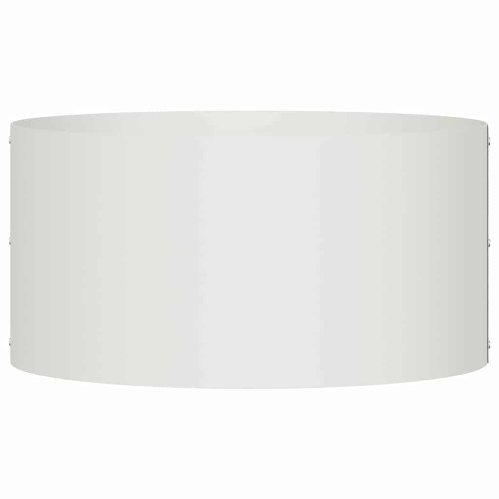 Krukring Vit 40 x 40 x 20 cm Kallvalsat stål