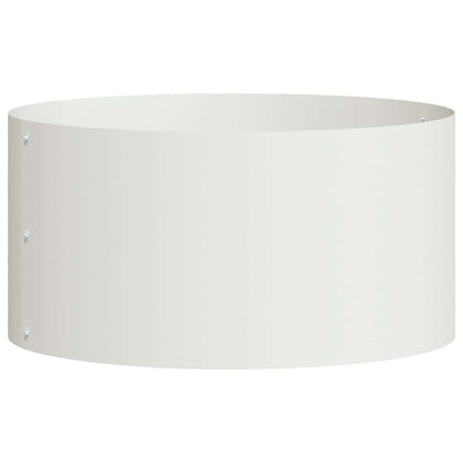 Krukring 5 pcs Vit 40 x 40 x 20 cm Kallvalsat stål