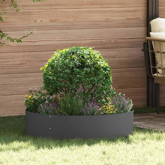 Krukring 5 pcs Svart 80 x 80 x 20 cm Kallvalsat stål