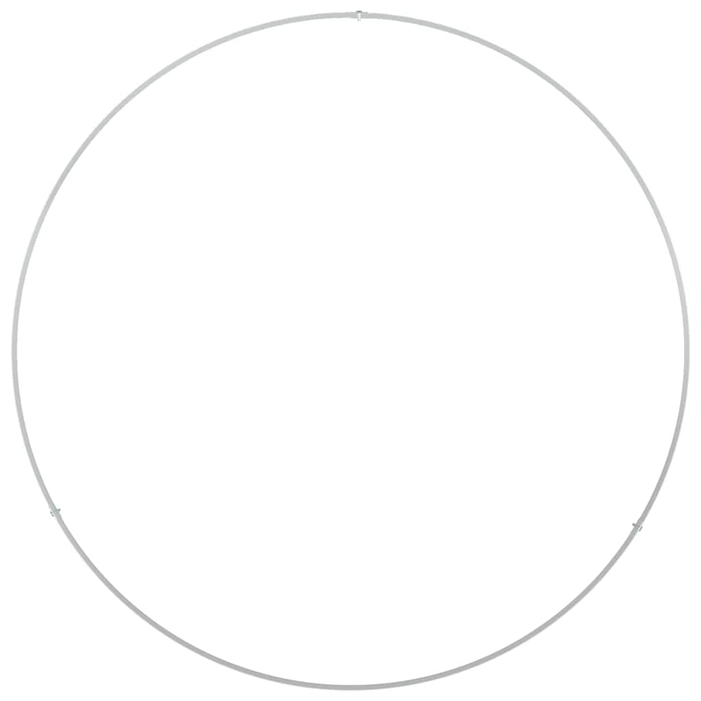 Krukring Vit 80 x 80 x 20 cm Kallvalsat stål