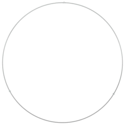 Krukring Vit 80 x 80 x 20 cm Kallvalsat stål