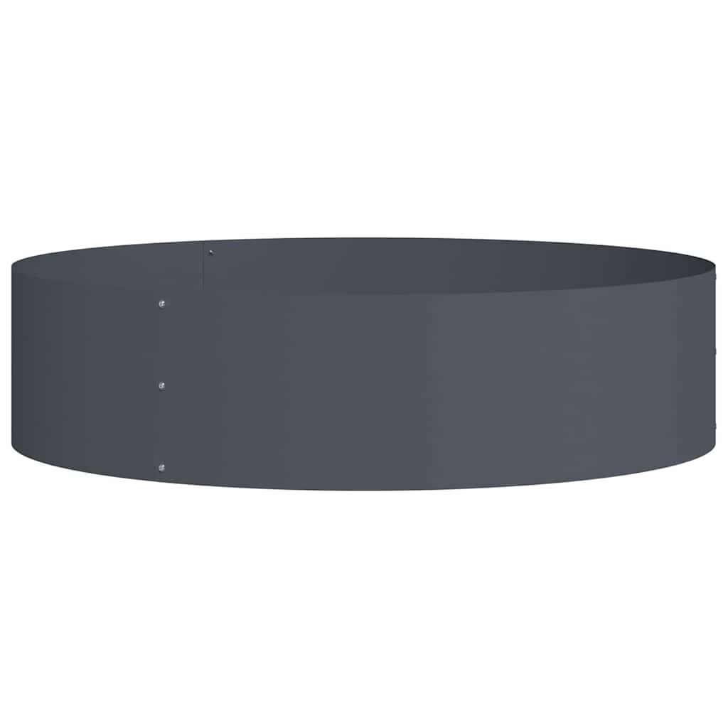 Krukring Antracit 80 x 80 x 20 cm Kallvalsat stål