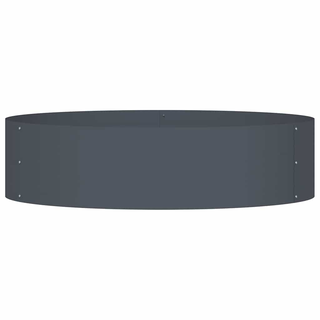 Krukring Antracit 80 x 80 x 20 cm Kallvalsat stål