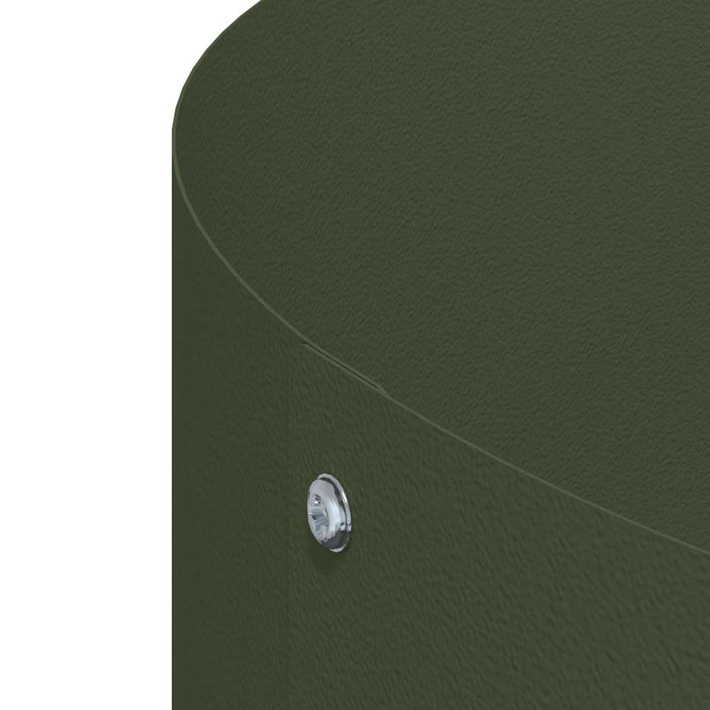 Krukring Olivgrön 80 x 80 x 20 cm Kallvalsat stål