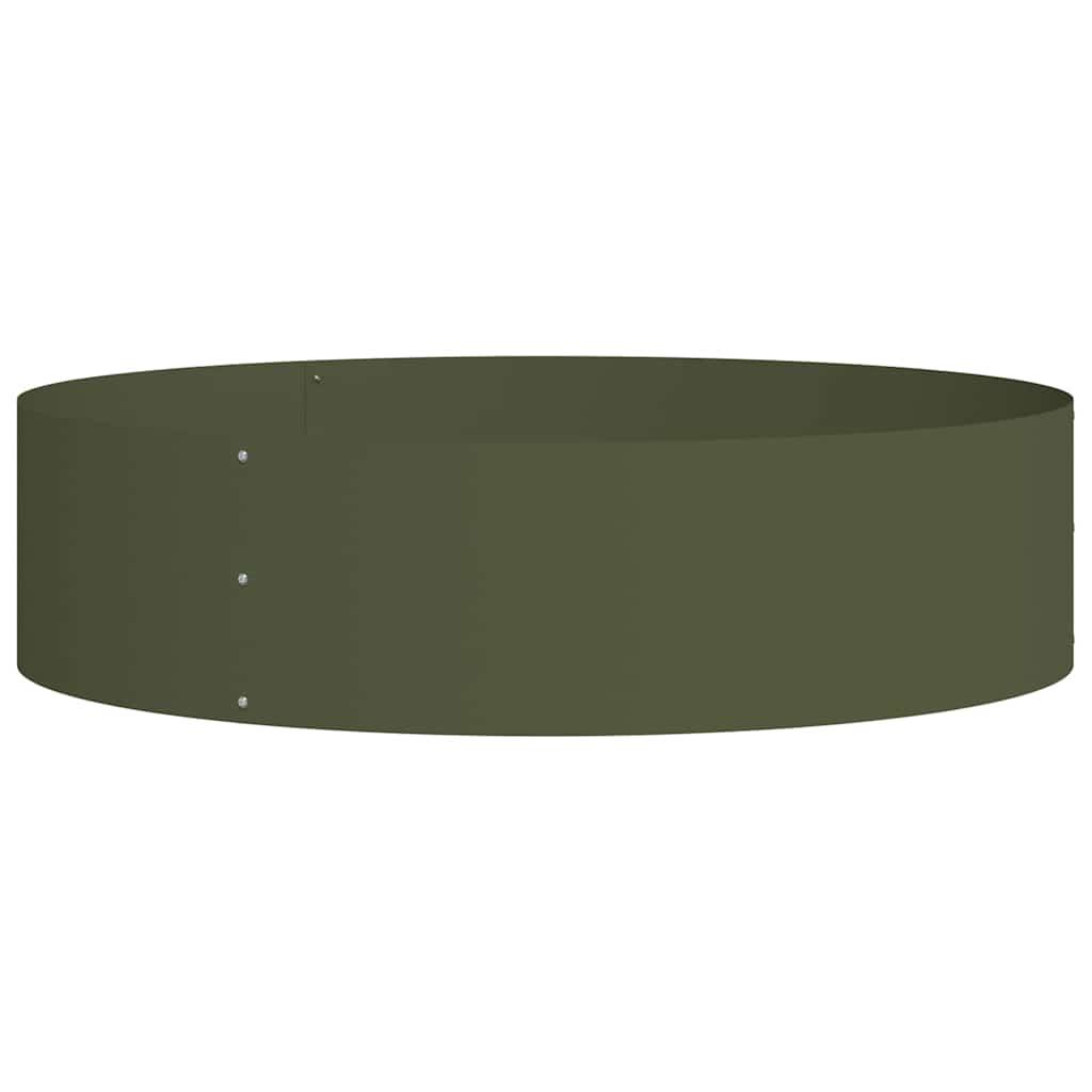 Krukring Olivgrön 80 x 80 x 20 cm Kallvalsat stål