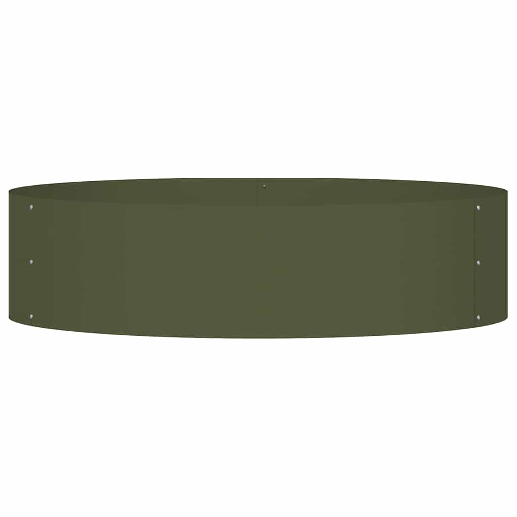 Krukring Olivgrön 80 x 80 x 20 cm Kallvalsat stål