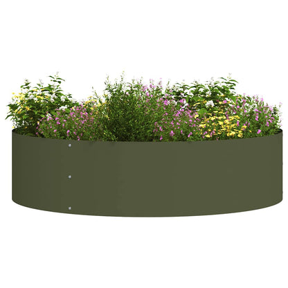 Krukring Olivgrön 80 x 80 x 20 cm Kallvalsat stål